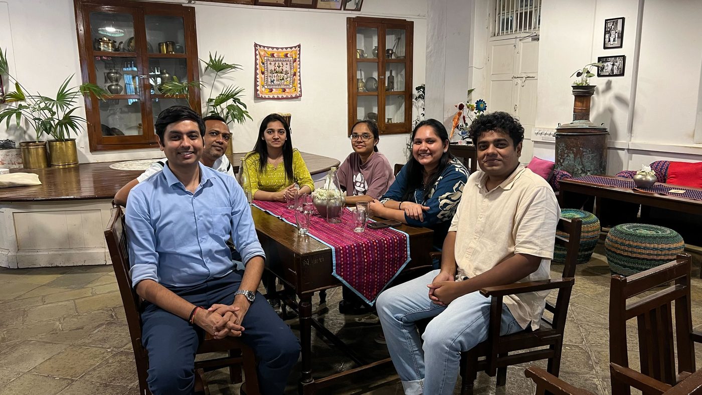 Gajra Café team lunch
